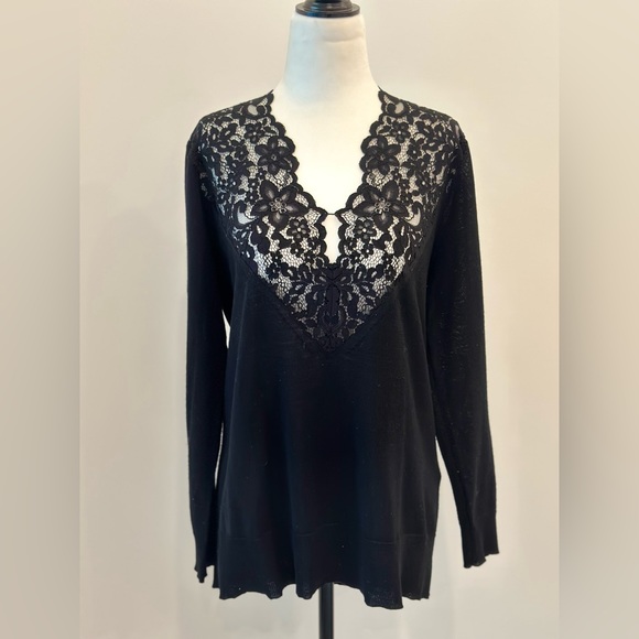 Sandro Paris Lace Sweater - Picture 1 of 4